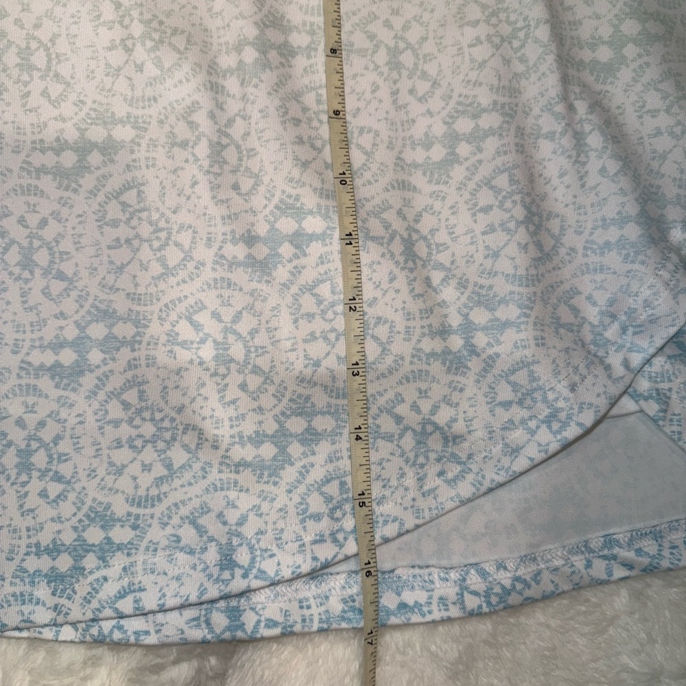 2 x 20$ Pebble Beach White and Blue Mini Skirt Size L - Picture 3 of 6